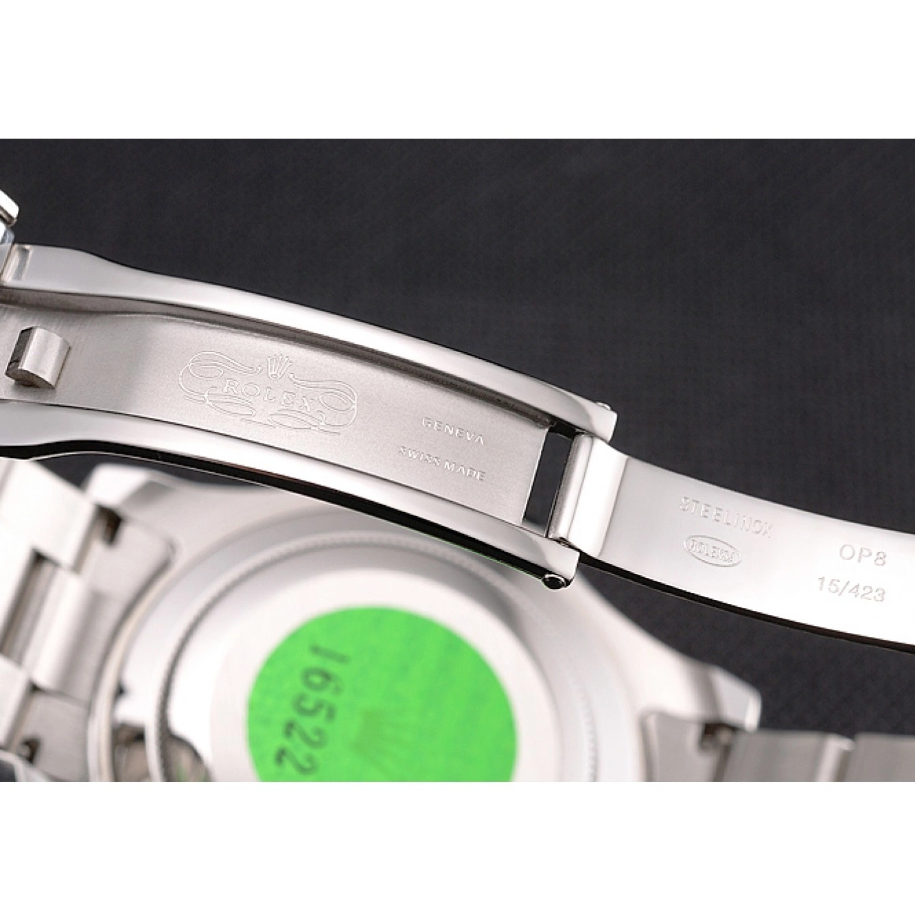 Rolex aaa copy Stainless And Rolex Dial Black Bracelet Case Yacht-Master Steel 0825